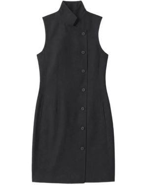IRO Robe Boutonnée Sans Manches - Black