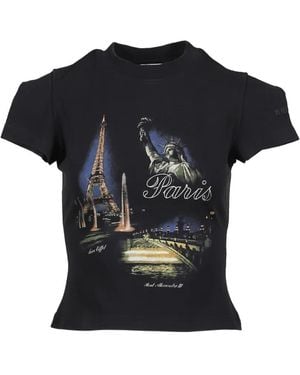 Vetements Paris Graphic T-Shirt - Black