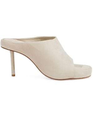 Jacquemus Sandalen Aus Wildleder - Weiß