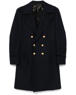 Tom Ford Mantel aus Filz - Blau