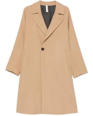 Hevò Surbo Pocket Single-Breasted Coat - Natural