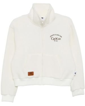 Chocoolate Chaqueta con logo bordado - Blanco