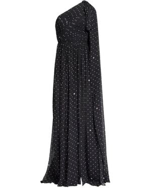 Elie Saab Robe Longue À Pois - Black