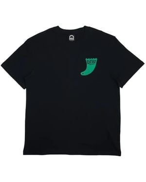 Deus Ex Machina Logo-Print T-Shirt - Black