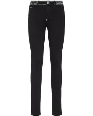 Philipp Plein Strass レギンス - ブラック