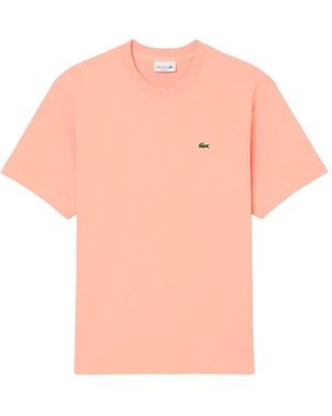 Lacoste T-Shirt À Encolure Ronde - Pink
