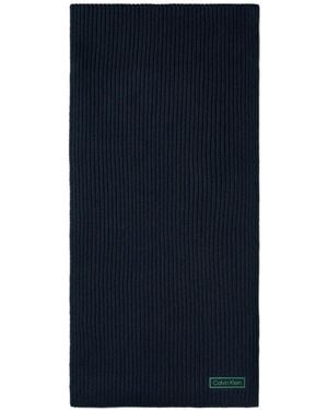 Calvin Klein Sciarpa A Coste - Blu