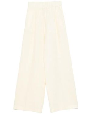 Semicouture Elasticated-Waistband Trousers - Weiß