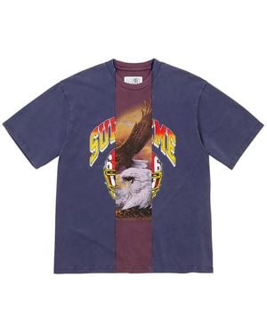 Supreme X Mm6 Maison Margiela Short-Sleeve T-Shirt - Blue