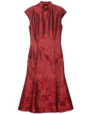 Shanghai Tang Qipao Dress - Red