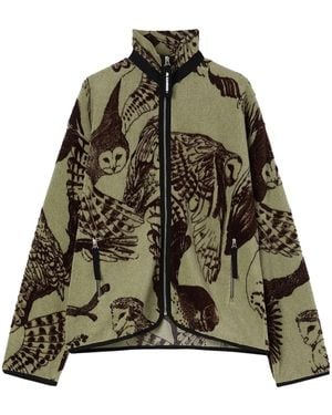 Jil Sander Sudadera con motivo en jacquard - Verde