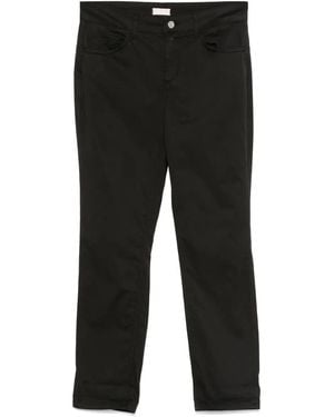 Liu Jo Logo-embroidered trousers - Negro