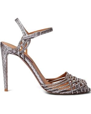 Ralph Lauren Crystal-Embellished Sandals - Metallic