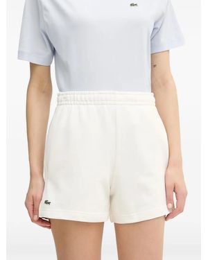 Lacoste Logo-Patch Elasticated Shorts - White