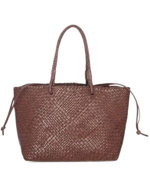 IBELIV Bazika Woven Tote Bag - Brown