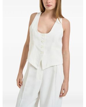 IRO Buttoned Waistcoat - White