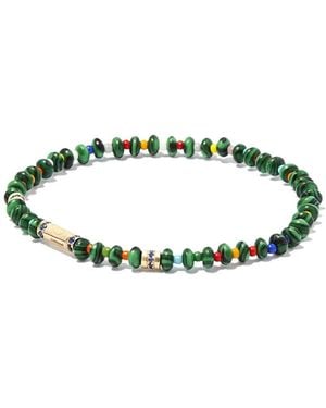 Luis Morais 14Kt Charm Bracelet - Green