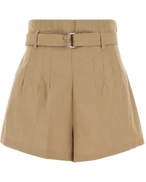 Prada Shorts Con Cintura - Neutro