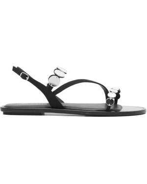 Tamaris Embellished-Strap Flat Sandals - White