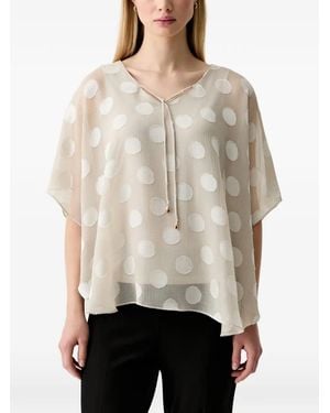Joseph Ribkoff Bluse Mit Polka Dots - Natur