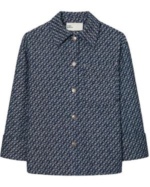 Tory Burch Denim Barn Jacket - Blue