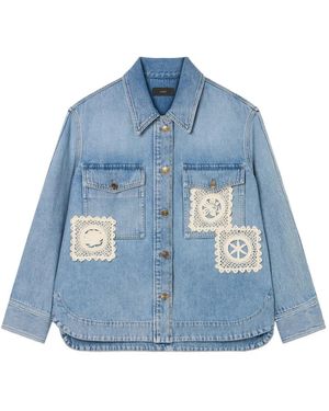 Alanui Island's Diary Denim Overshirt - Blue