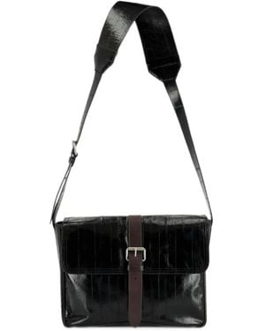 Dries Van Noten Small Leather Crossbody Bag - Black