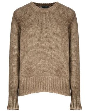 Avant Toi Ribbed-Knit Sweater - Natural