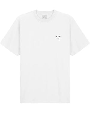Arte' Graphic-Logo Short-Sleeves T-Shirt - White
