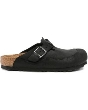 Birkenstock Boston Nova Buckle-Fastening Mules - Black