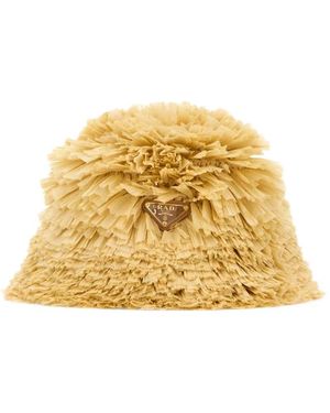 Prada Textured bucket hat - Mettallic