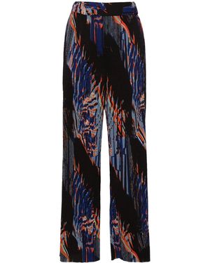 Henrik Vibskov Pantalones rectos con estampado abstracto - Azul