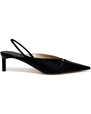 Tom Ford Julienne Slingback-Pumps Mit Schlangen-Optik - Schwarz