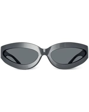 The Attico X Linda Farrow Agnes Wrap Sunglasses - Grey