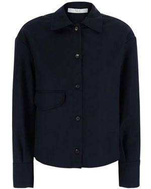 Tela Britt Flap-Pocket Shirt - Blue