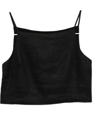 Reformation Kerri Linen Top - Black