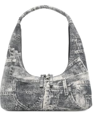 Marge Sherwood Printed Charm-Detail Shoulder Bag - Grey