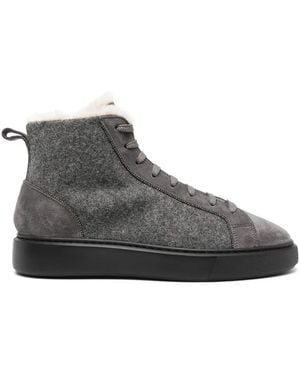 Doucal's Paneled Sneakers - Gray
