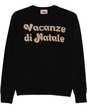 MC2 Saint Barth Vacanzel Logo Jumper - Black