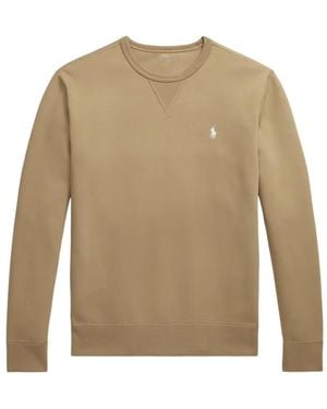 Polo Ralph Lauren Logo-Embroidered Crew-Neck Jumper - Natural