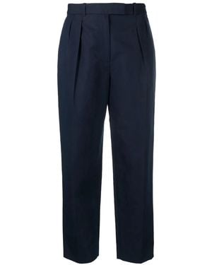 A.P.C. Concealed-Front Fastening Pants - Blue