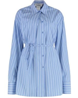 Sportmax Firma Striped Shirt - Blue