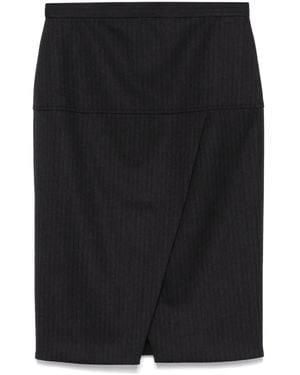 Fendi Pinstripe Skirt - Black