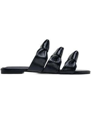 Duet Shoes Knotted Leather Sandals - White