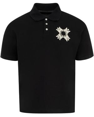 Amiri Poloshirt Met Borduurwerk - Zwart