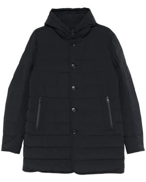 DUNO Quilted Hooded Coat - Blue