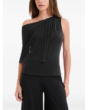 MARCELLA Zinnia One-Shoulder T-Shirt - Black