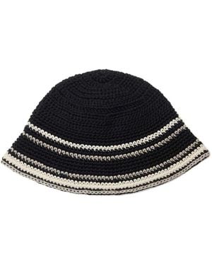 Undercover X Kijima Takayuki Striped Bucket Hat - Black
