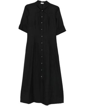 Jonathan Simkhai Buttoned Midi Shirt Dress - Black
