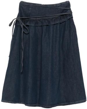 Damson Madder Bellamie Midi Skirt - Blue